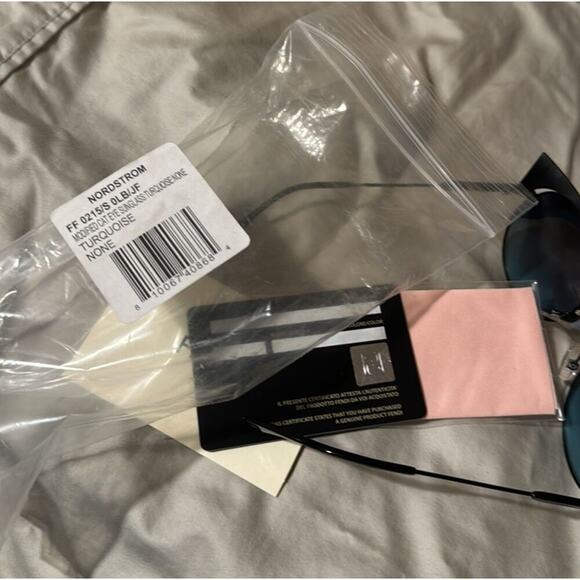 Fendi 53mm Cat Eye Sunglasses Blue main image 4